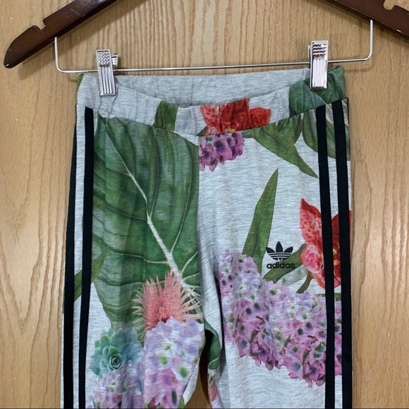 Adidas Original Leggings Botanical Floral Trefoil - Picture 4 of 9